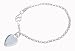 Jewelry : Italian Sterling Silver Children's Length Heart Tag Bracelet