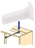 Rear Mounting Bracket, Plastic, For White Epoxy Drawer Slide, L and R