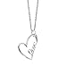 Sterling Silver "Love" Open Heart