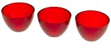 LitesNow Valo Lamp Shades for Halogen Lamps, Red, 3-Pack #AV0020