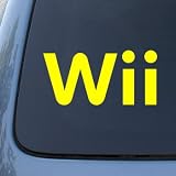 WII - Vinyl Car Decal Sticker #A1658 | Vinyl Color: Yellow