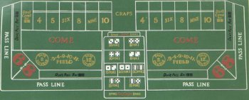 Craps Dice Layout