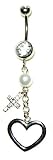 Cross My Heart Belly Button Ring