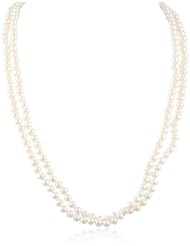 White Freshwater Cultured AA Quality Pearl Necklace with 14k Gold Clasp (6.5-7mm)