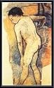Art Poster Metal Framed Print - Breton Bather - Artist: (Eugene-Henri-) Paul Gauguin- Poster Size: 18 X 14