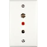 Stereo Audio and Coaxial Wall Plate