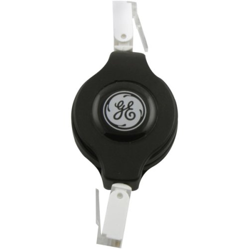 GE 98754 6-Feet 2 in 1 Retractable Cable for Network/Modem
