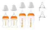 Best Deal Thinkbaby BPA Free Starter Set, Orange/Natural, 0-12 Months