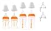Thinkbaby BPA Free Starter Set, Orange/Natural, 0-12 Months