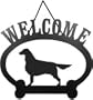 Welcome Sign - Flat Coated Retriever