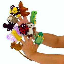 Childrens Toyshop  Toys : Friends From Literature Finger Puppets (Set of 10)