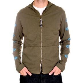 KU long sleeve zipped hoody