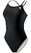 TYR Sport Girls' Solid Diamondback Swim Suit (Black, 24)