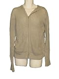 NSF Mens Mesh Knit Zip Front Hoodie in Gray