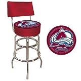 NHL Colorado Avalanche Padded Bar Stool with Back