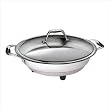 CucinaPro 1453 Stainless Steel Round Classic Electric Skillet 12 Inch