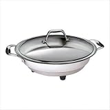 CucinaPro 1453 Stainless Steel Round Classic Electric Skillet 12 Inch