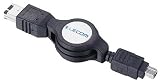 ELECOM ������꼰IEEE1394[4pin-6pin]�����֥� 0.8m IE-RLL4608