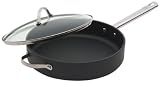 Meyer Anolon Professional Saute Pan with Lid & Helper Handle 5 Qt.