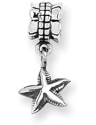 Starfish Charm in Silver for 3mm Charm Bracelets