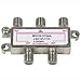 InstallerParts 4Way 2.5GHz Satellite Splitter DC Power Pass