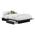 Mondrian Platform Bed - Black (Full/ Queen)
