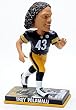 Pittsburgh Steelers Troy Polamalu Forever Collectibles Photo Base Bobble Head - Football Sports Merchandise
