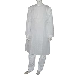 Men Cotton Clothing Embroidered Kurta Pajama Chest :40 (chgkp095)
