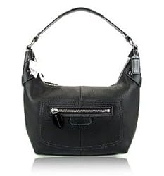 Coach Penelope Pebble Leather Shoulder Hobo Bag Purse 14681 Black