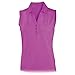 Monterey Club Ladies Dry Swing Stripe Texture Solid Sleeveless Shirt #2435
