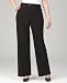 Pants Styles - Style&co. Plus Size Pants, Solid Wide Leg Black 24W