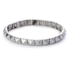nOir Silver-Tone Delicate Pyramid Bracelet