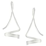 Sterling Silver Unique Twist Earrings