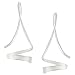 Sterling Silver Unique Twist Earrings