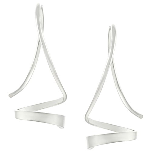 Sterling Silver Unique Twist Earrings