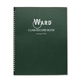 Ward 910L - Class Record Book, 38 Students, 9-10 Week Grading, 11 x 8-1/2, Green-HUB910L