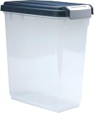 IRIS Airtight Pet Food Storage Container, 11 Quart, Navy