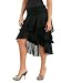 Women's Asymmetrical Tiered Woven Skirt