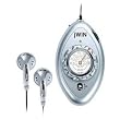 Jwin JXM3SIl Mini Am/Fm Pocket Radio In Silver