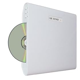 Denver DWM-100 HDMI Multi-region Wall Mounted MP3 DVD Player - White