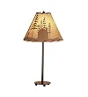 Meyda Tiffany 23.5in. High Cabin In The Woods Painted Accent Lamp 48463