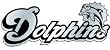 Miami Dolphins Silver Auto Emblem - Football Sports Merchandise