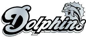 Miami Dolphins Silver Auto Emblem Best Gift
