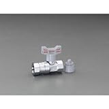 エスコ Rc3/4"xRc3/4"逆止弁付ボールバルブ EA425A-8