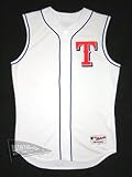 2008 Texas Rangers White Authentic Vest - Blank