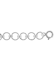 Sterling Silver Charm Plain Charm Bracelet