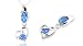 Oval Trillion Cut London Blue Topaz Pendant Sterling Silver