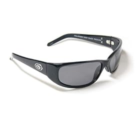 Gargoyles Sunglasses Pressure Shiny Black Frame with Polarized Grey Lenses