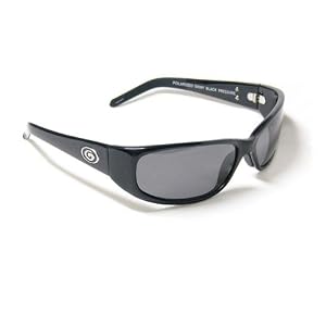 Buy Gargoyles Sunglasses Pressure Shiny Black Frame with Polarized Grey Lenses by Gargoyles