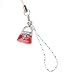 Hand Crafted Cellular Phone Charm - Fashion Purse - Red